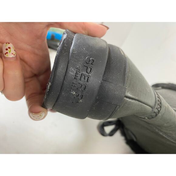 Sperry Maritime Leather Faux Fur Boots 9.5W - Picture 11 of 14